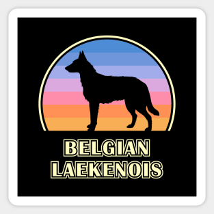 Belgian Laekenois Vintage Sunset Dog Sticker